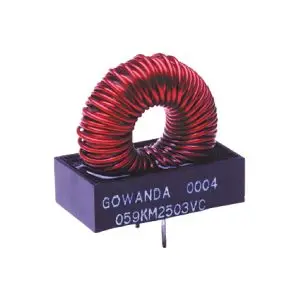 Vertical Mount Potted Toroidal Inductor