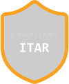 ITAR compliant badge